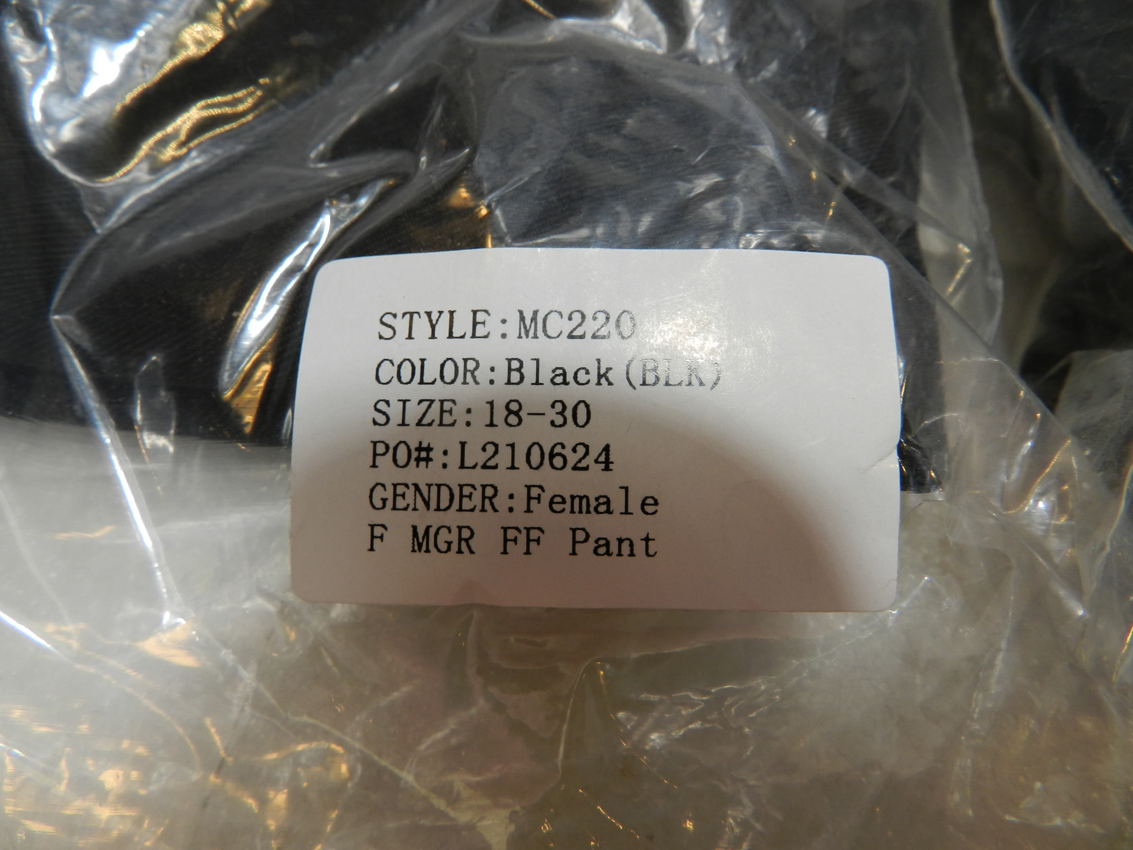 2 New McDonalds MGR Crew Flat Front Womens Uniform Pants Black 18/30 (O50J) - Thumbnail 5