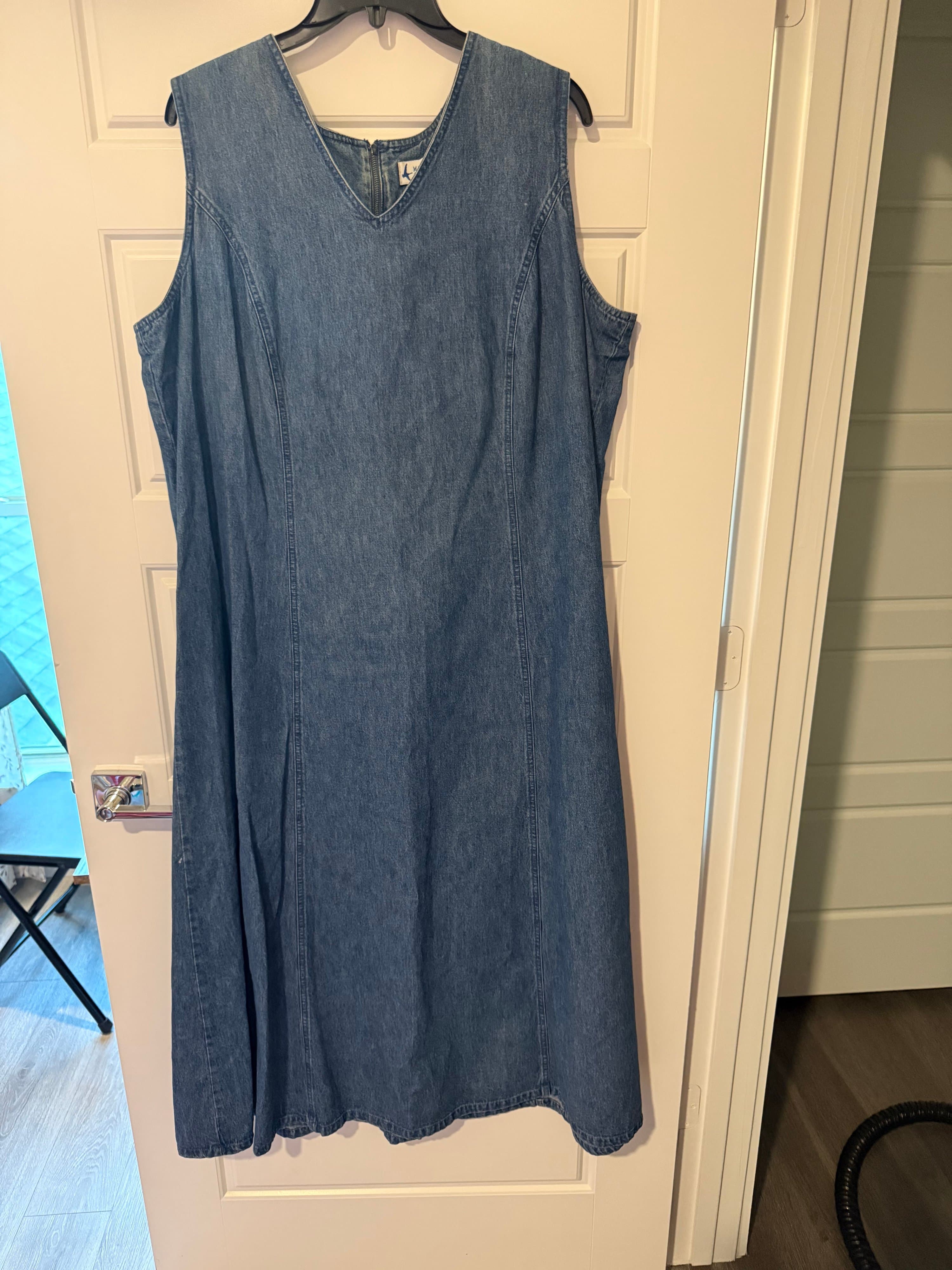 Marsh Landing Blues Denim Dress 2X
