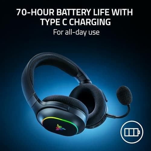 Razer Barracuda X Chroma Wireless Gaming Bluetooth Type-C Headset - Black - Thumbnail 8
