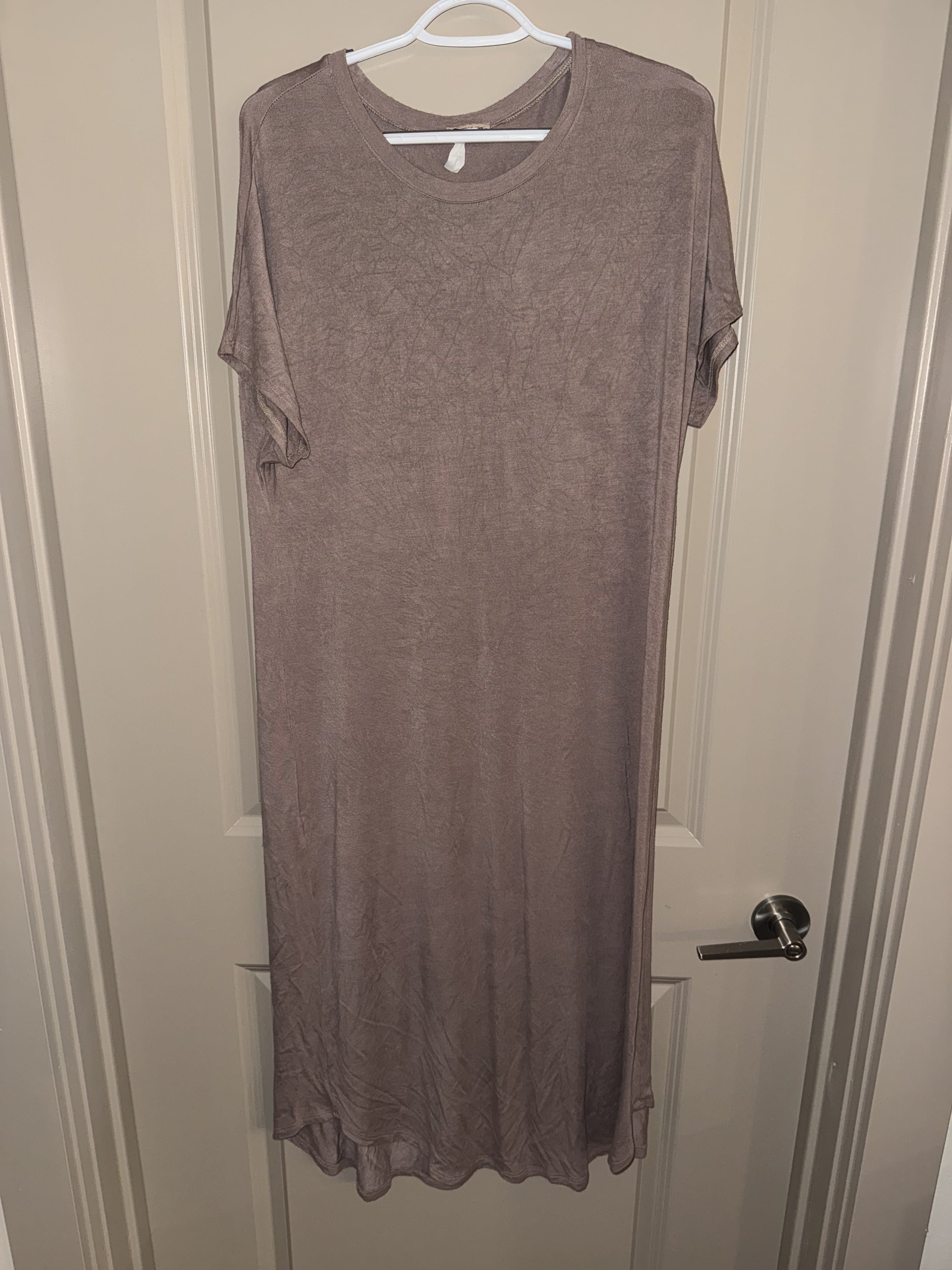 Iconic Luxe Brown Maxi Dress XL