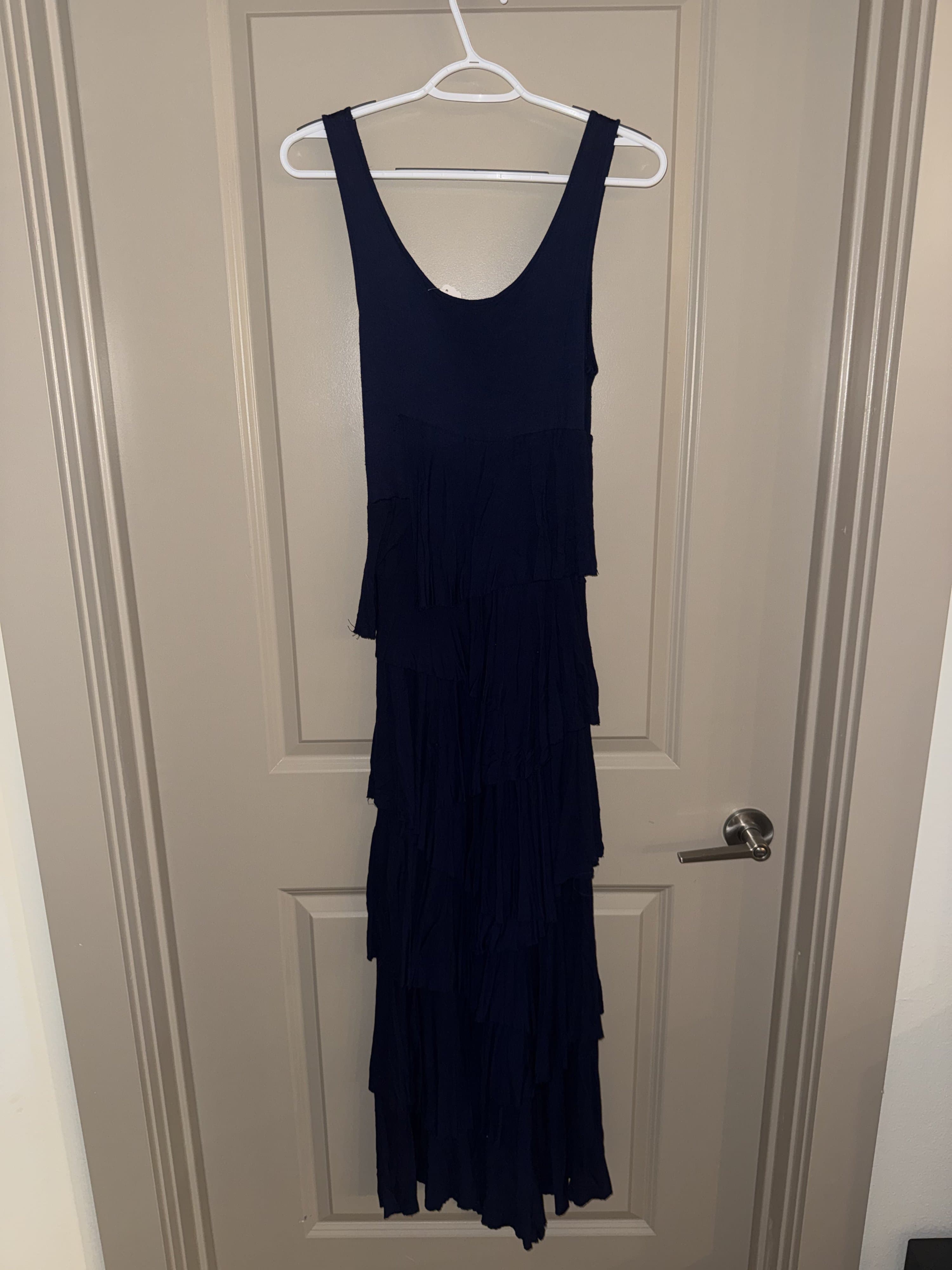 Grace Elements Navy Tiered Maxi Dress Size S - Thumbnail 2