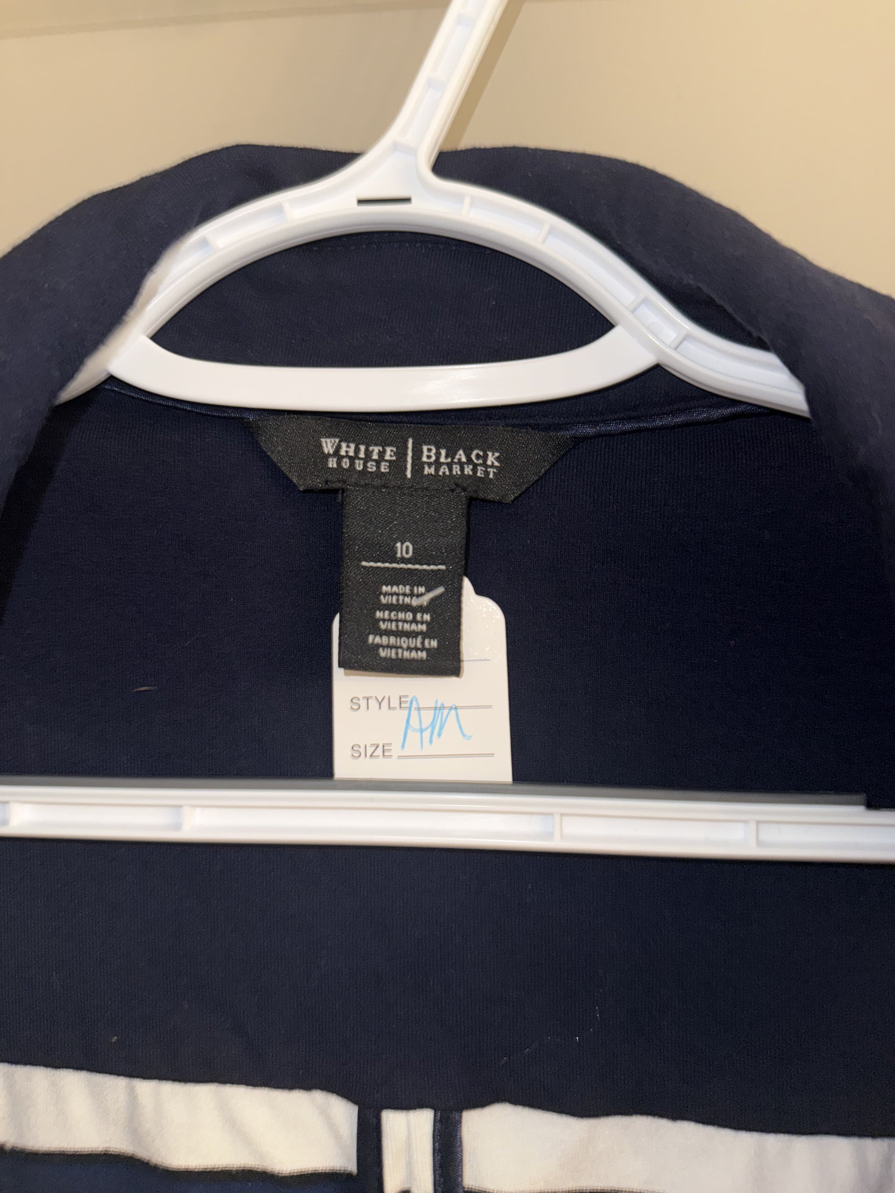 White House Black Market Striped Blazer Size 10 - Thumbnail 3