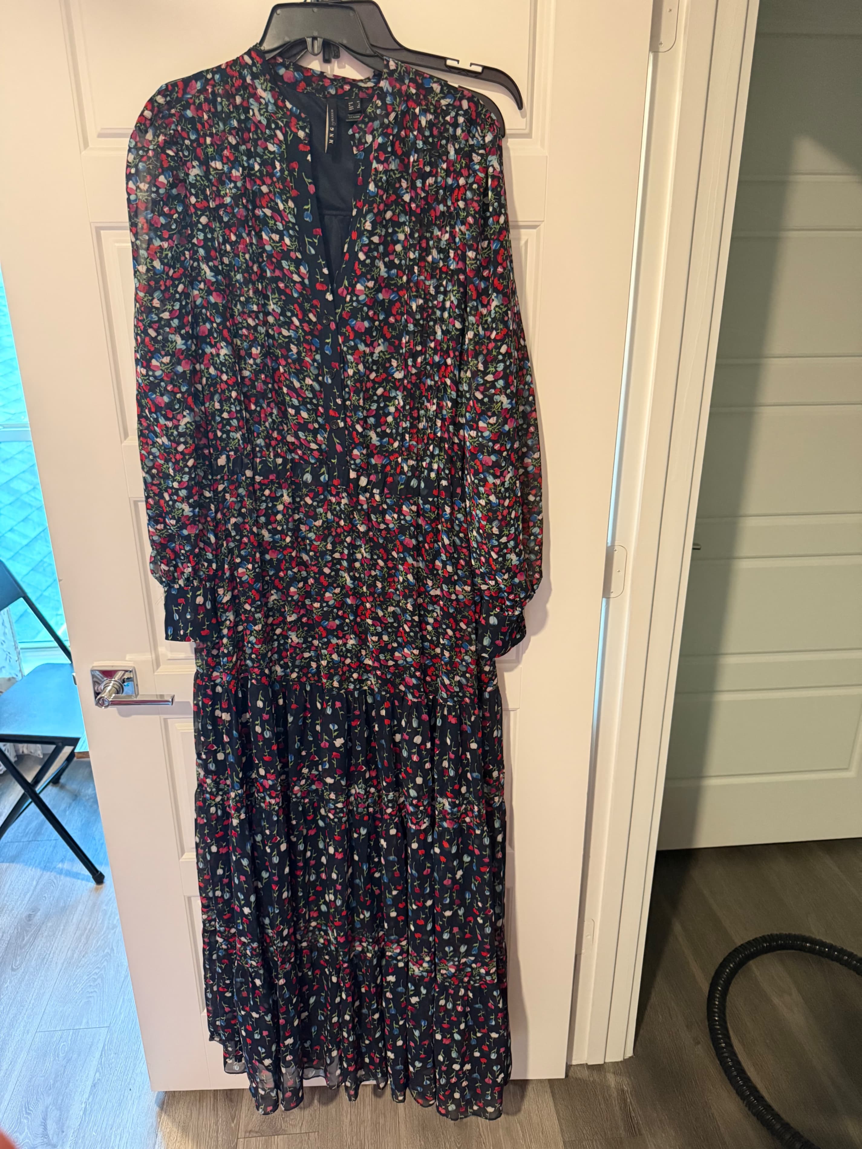 Mango Floral Maxi Dress XL - Thumbnail 2