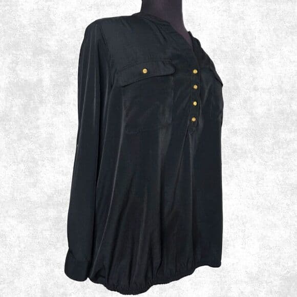Lane Bryant Black Popover Blouse – Size 22/24 - Thumbnail 7