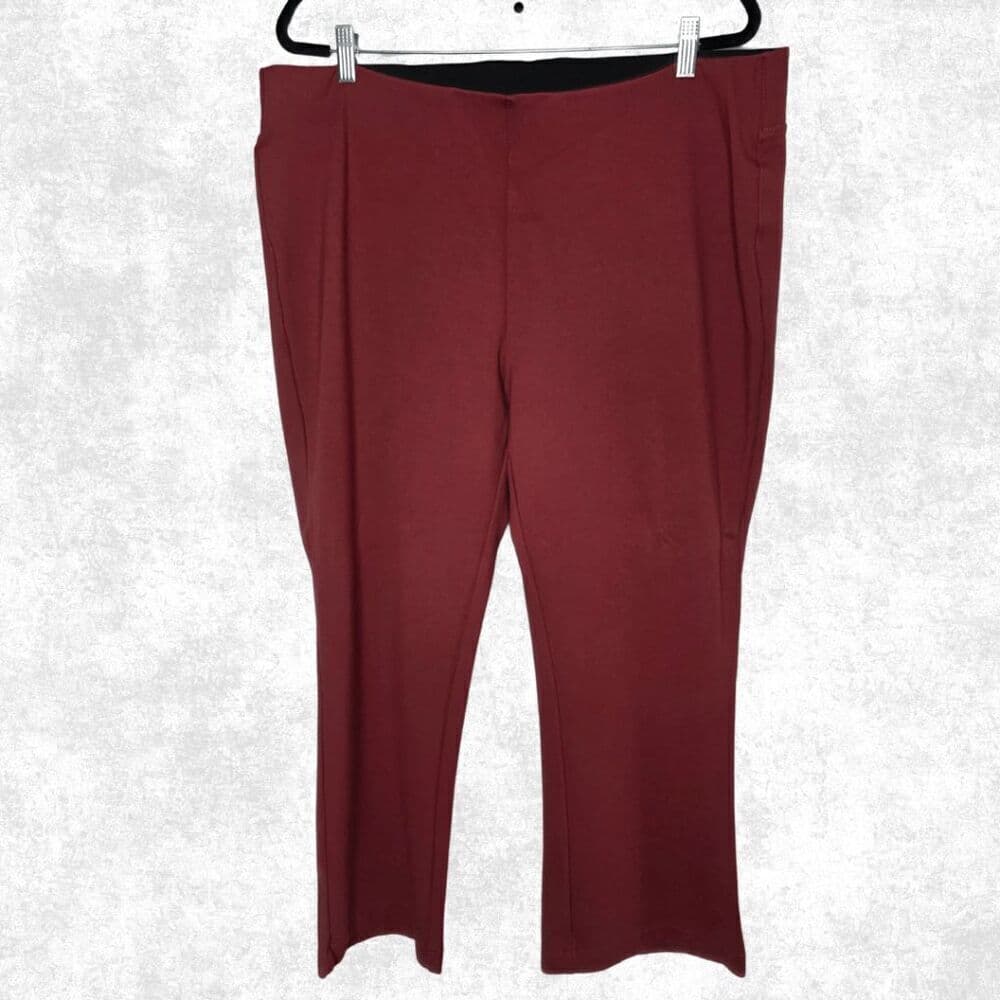 Soft Surroundings Clay Stretch Pants – 1X – Pull-On Neutral Trousers - Thumbnail 3