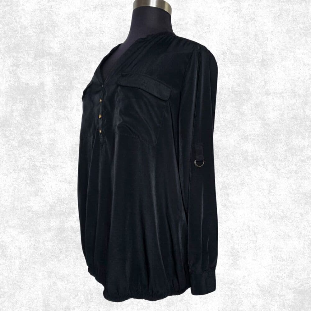 Lane Bryant Black Popover Blouse – Size 22/24 - Thumbnail 5