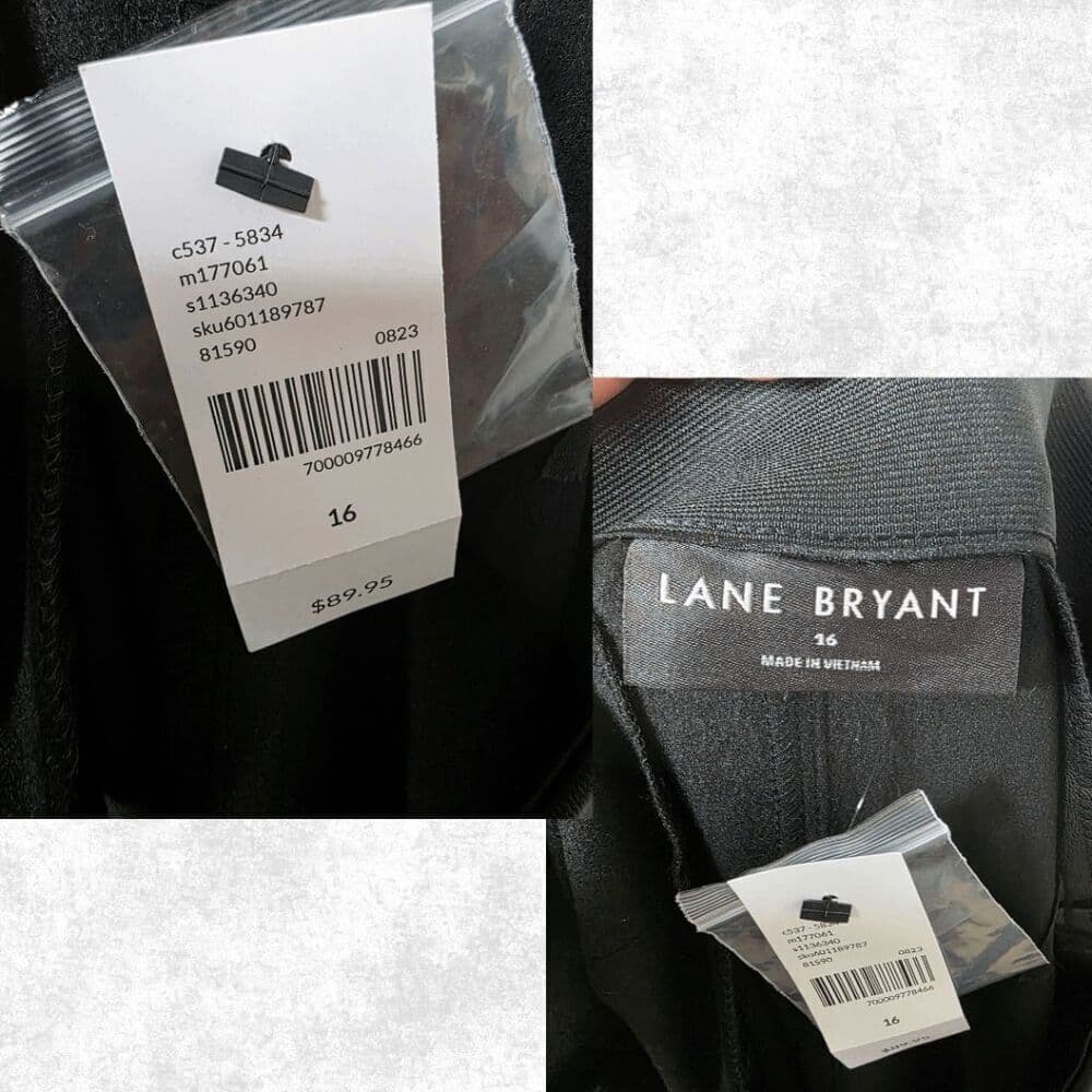 NWT Lane Bryant Faux Leather Pants – Size 16 – Rock Glam Vegan Trousers - Thumbnail 5