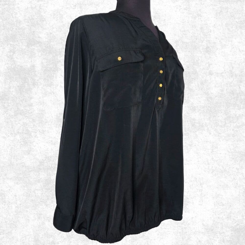 Lane Bryant Black Popover Blouse – Size 22/24 - Thumbnail 6