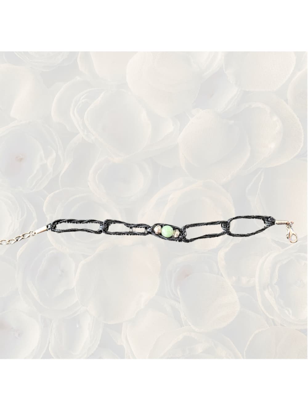 Green Aventurine Crystal Anklet – Handmade Lucky Stone Jewelry