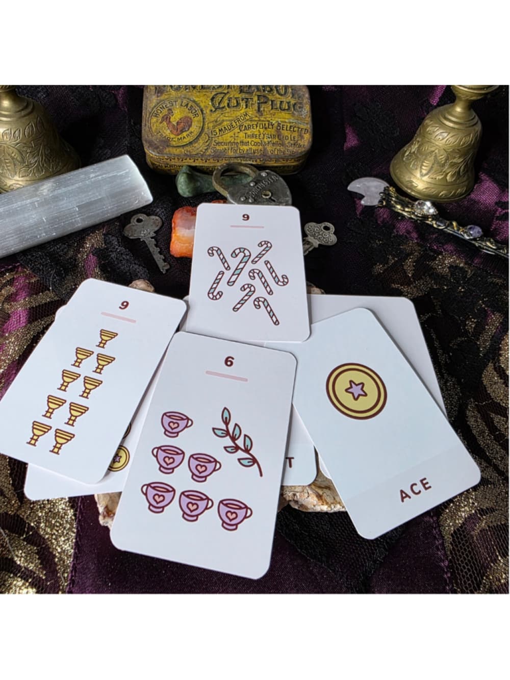 Kawaii Tarot Deck - Diana Lopez Pre-Loved & Energized Cute Minimalist 78-Cards
