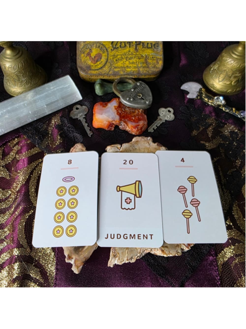 Kawaii Tarot Deck - Diana Lopez Pre-Loved & Energized Cute Minimalist 78-Cards - Thumbnail 3