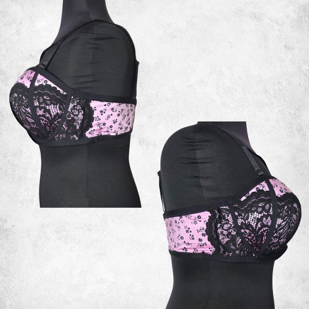 Torrid 42DD Bombshell Everyday Push-Up Bra Pink & Black Lace (New Without Tags)