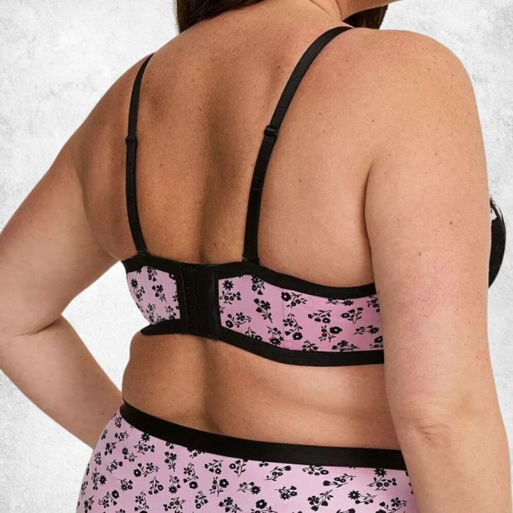 Torrid 42DD Bombshell Everyday Push-Up Bra Pink & Black Lace (New Without Tags) - Thumbnail 4