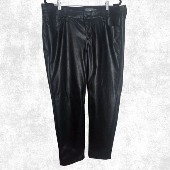 Torrid Faux Leather Pants Black Size 18R High Rise Rocker Chic Plus Size - Thumbnail 6