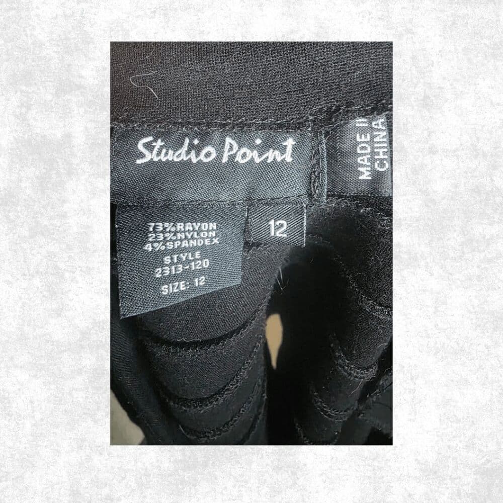 Studio Point Black Bandage Mini Skirt – Size 12 | Curve-Hugging Alt Glam - Thumbnail 5