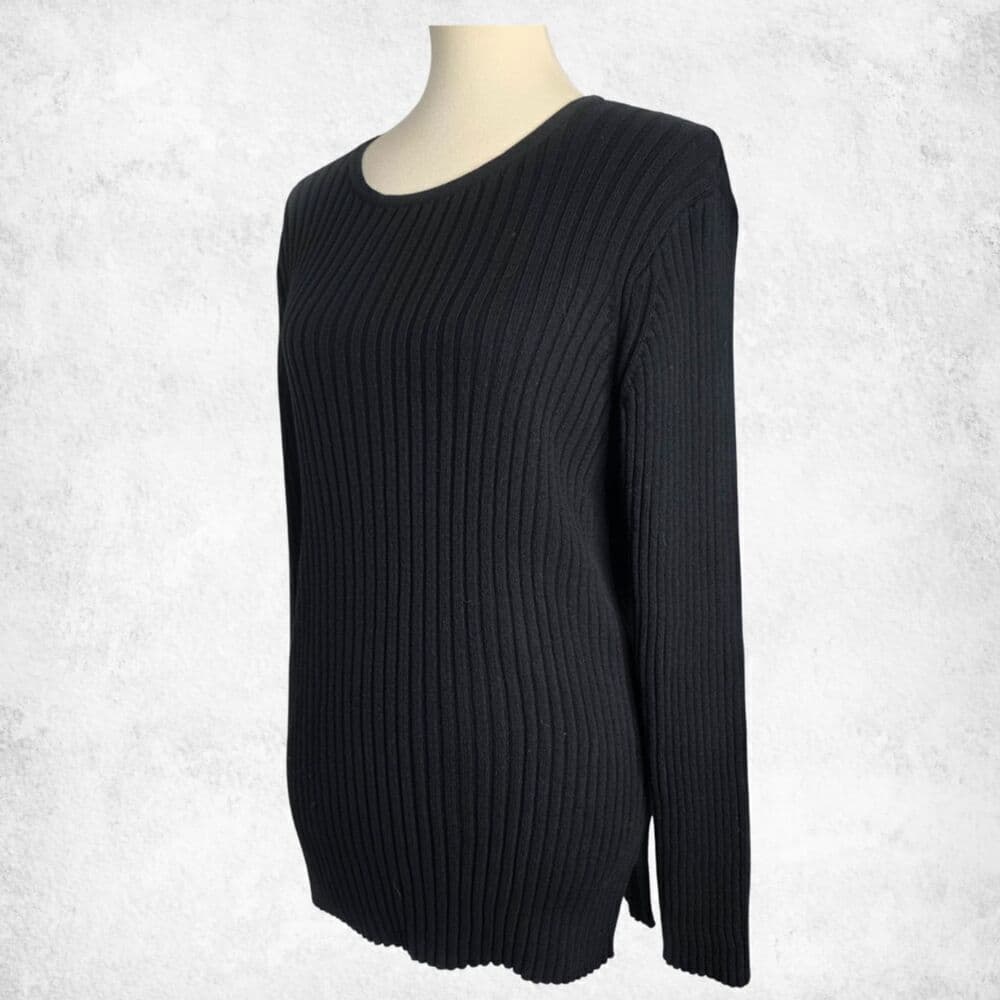GAP Maternity Black Ribbed Knit Sweater – Size XL