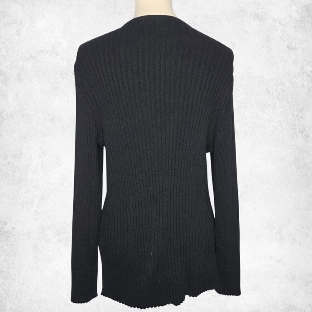 GAP Maternity Black Ribbed Knit Sweater – Size XL - Thumbnail 3