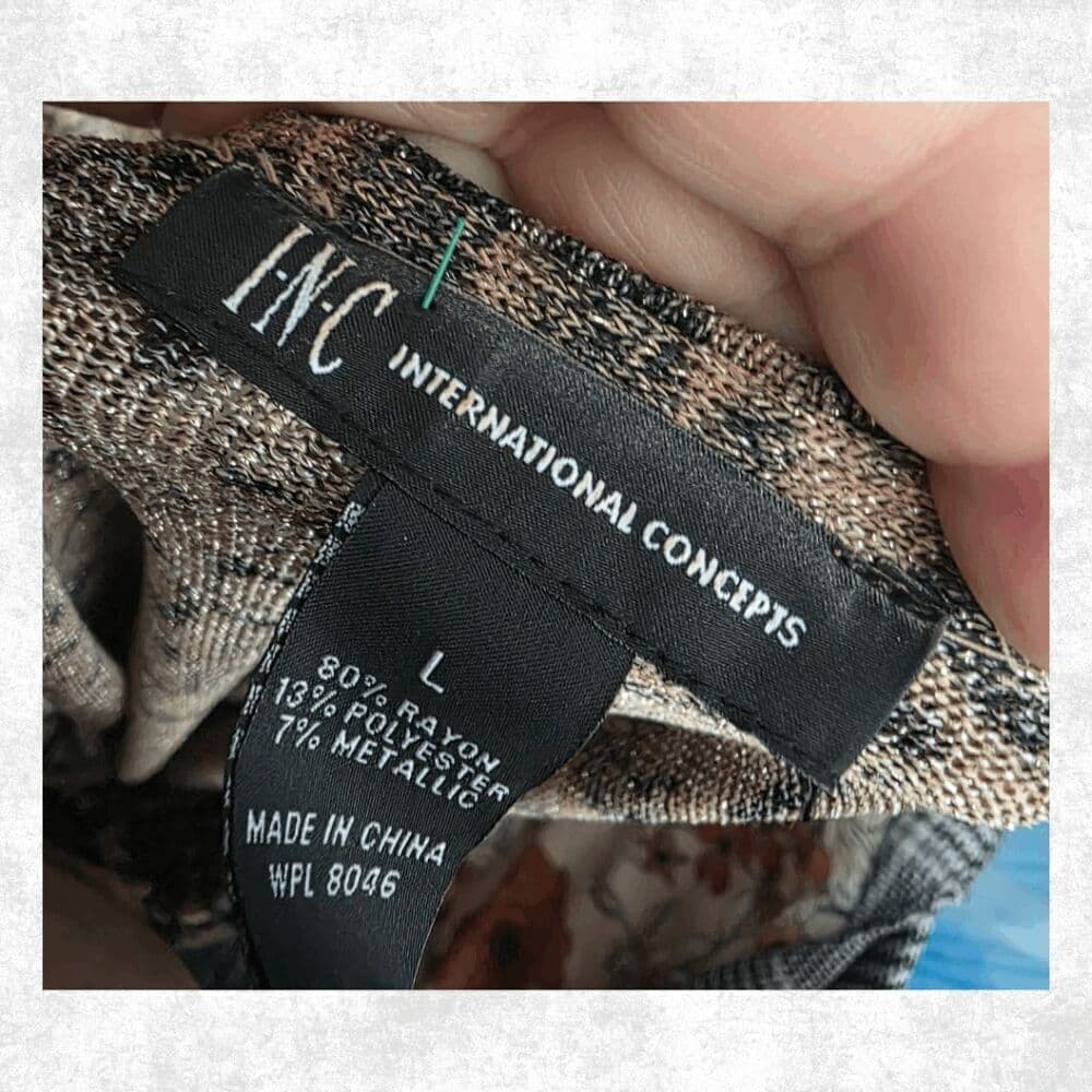 Calvin Klein Snakeskin Blouse – Size L – Animal Print Tie-Neck Top