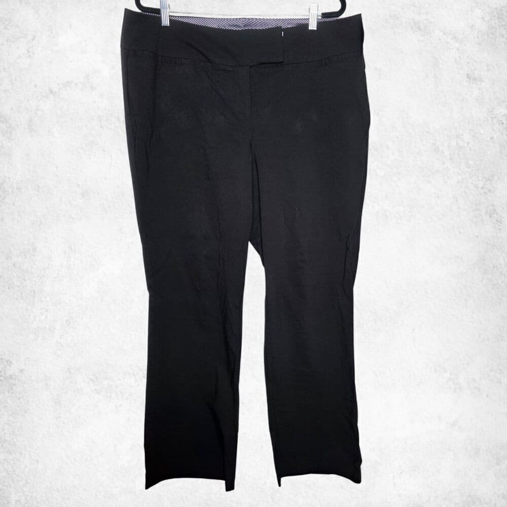 Studio by Torrid Black Dress Pants 20R Plus High Rise Straight Leg Suit Trousers