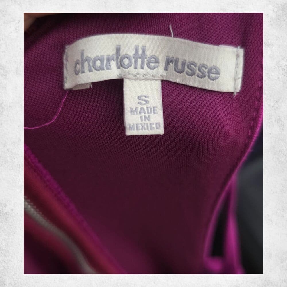 Charlotte Russe Magenta Cutout Bodycon Mini Dress – Strappy Back Clubwear (S) - Thumbnail 2