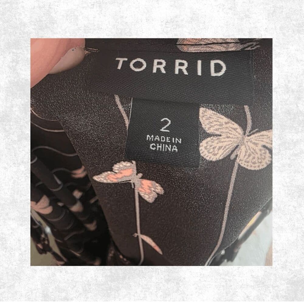 NWOT Torrid Butterfly Print Ruffle Top – Plus Size 2 (22) | Sleeveless Babydoll - Thumbnail 4