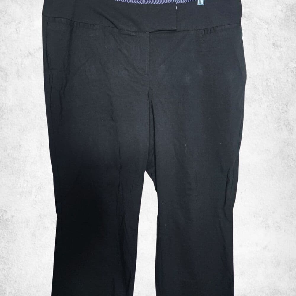 Studio by Torrid Black Dress Pants 20R Plus High Rise Straight Leg Suit Trousers - Thumbnail 6