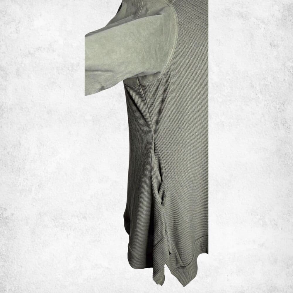 Diane Gilman DG2 Olive Green Cape Jacket Cardigan 2X – Hooded Draped Layering - Thumbnail 6