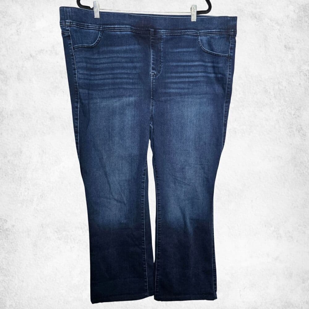 Torrid Lean Jean Slim Boot Super Soft Dark Wash Plus 4R (26) High Rise Pull-On