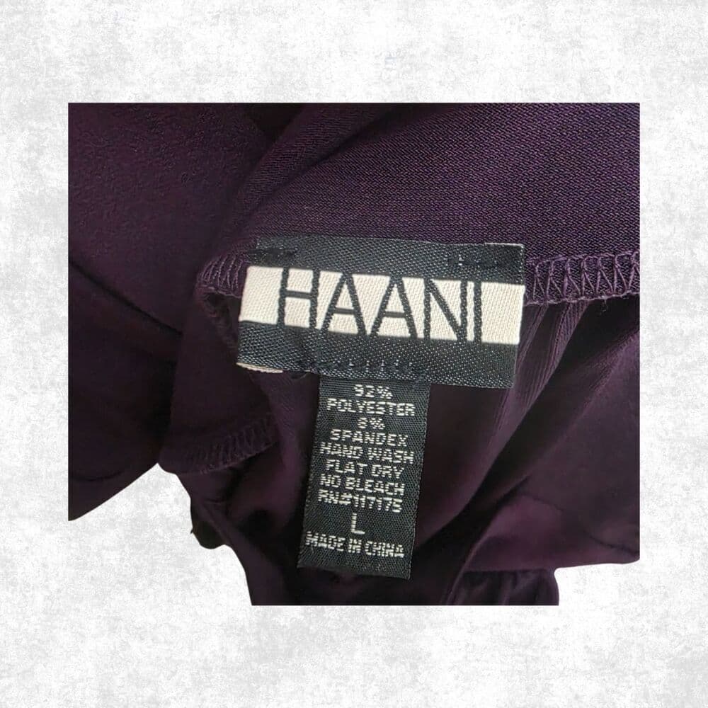Haani Deep Purple Maxi Dress w/ Studded Waist – Glam Goth Sleeveless L - Thumbnail 4