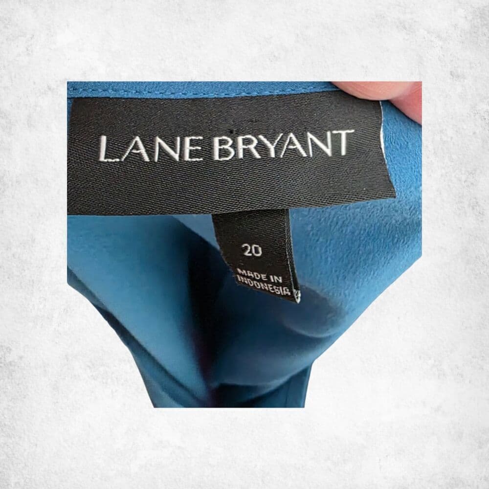Lane Bryant Teal Chiffon Layering Tank Top 20 Plus Size Sleeveless Tunic Blouse - Thumbnail 2