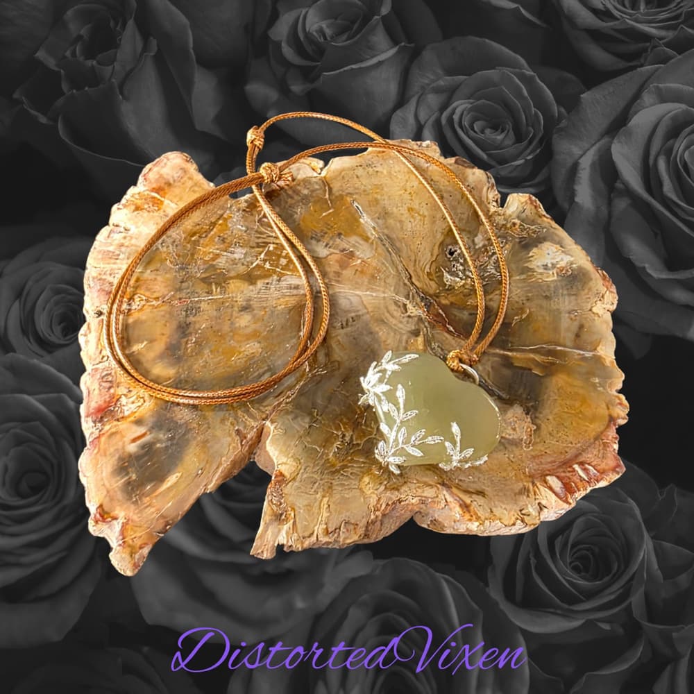 Green Aventurine Heart Necklace – Hand Wrapped Crystal Heart Pendant Chakra - Thumbnail 4