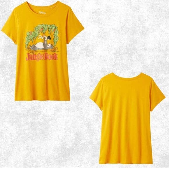 NWT Torrid Size 1 Jungle Book Tee Golden Yellow Disney Graphic Plus Size T-Shirt - Thumbnail 10