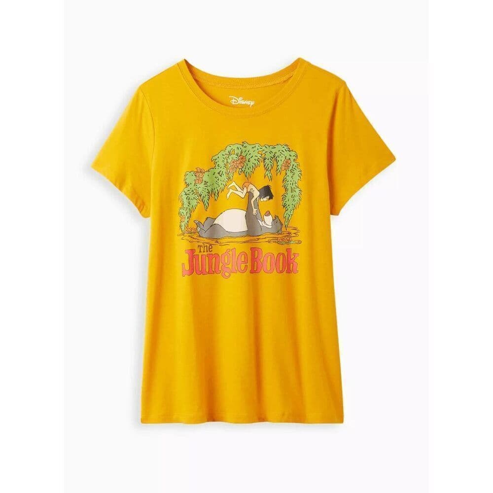NWT Torrid Size 1 Jungle Book Tee Golden Yellow Disney Graphic Plus Size T-Shirt - Thumbnail 7