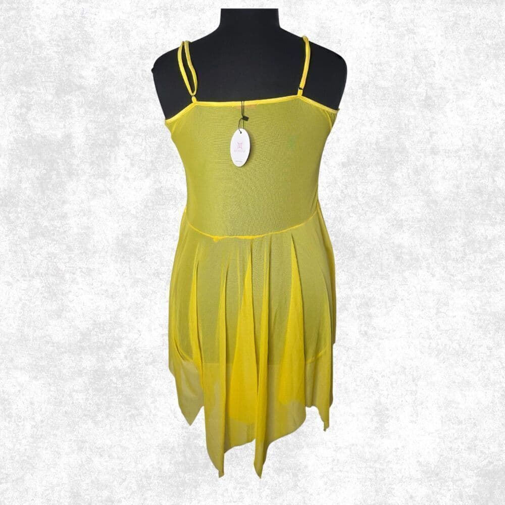 Avidlove Yellow Lace Babydoll Lingerie – 4X / XXXXL - Thumbnail 2