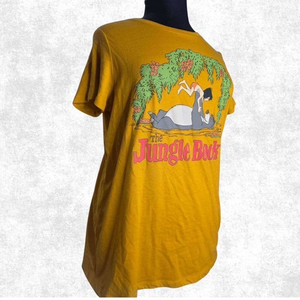 NWT Torrid Size 1 Jungle Book Tee Golden Yellow Disney Graphic Plus Size T-Shirt - Thumbnail 2