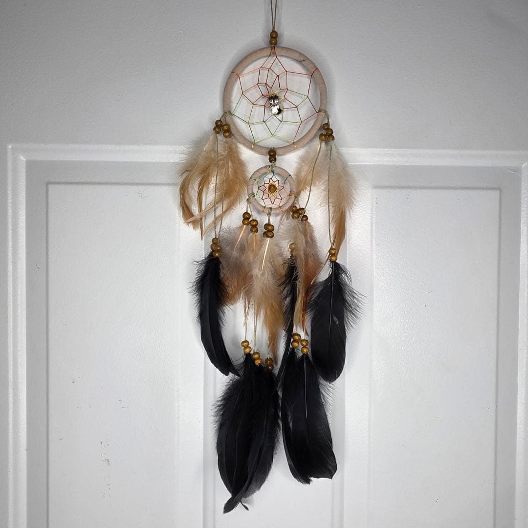 Owl Spirit Dreamcatcher – Wisdom, Protection Talisman, Sacred Space Decor - Thumbnail 3