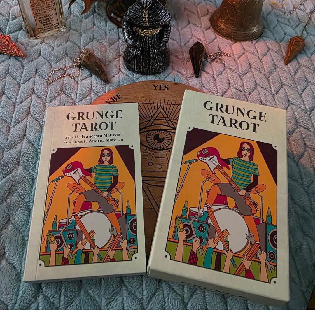 Grunge Tarot Deck, 90s Alternative Rock Music, Witchy Divination, Shadow Work Guidebook - Thumbnail 3