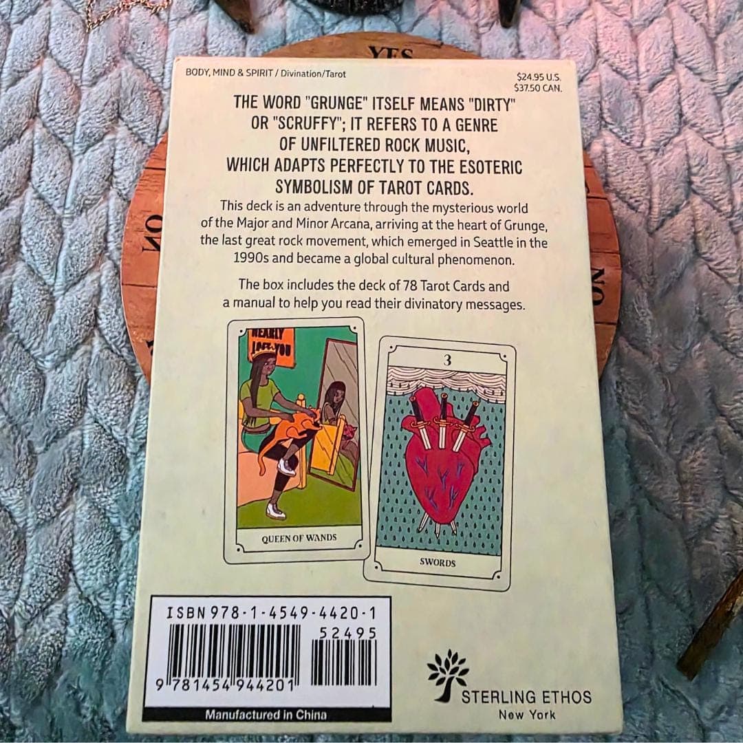 Grunge Tarot Deck, 90s Alternative Rock Music, Witchy Divination, Shadow Work Guidebook - Thumbnail 7