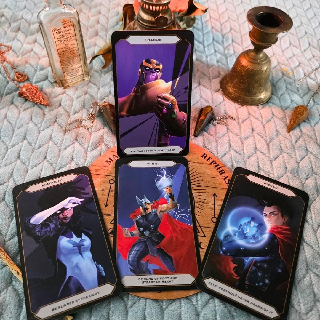 Magic of Marvel Oracle Deck & Guidebook | Casey Gilly Pop Culture Tarot Style Divination Cards, Witchy Marvel Fan Gift - Thumbnail 6