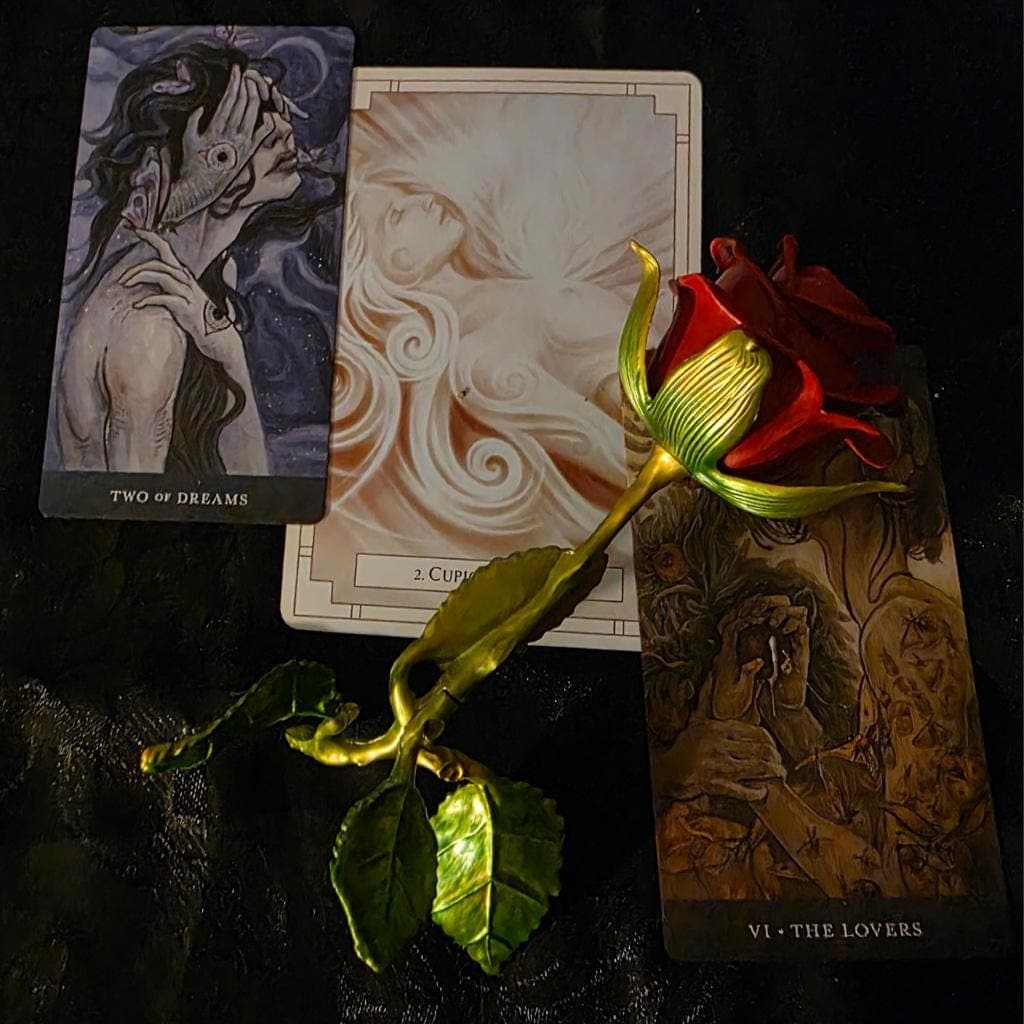 Gothic Red Rose Incense Burner - Thumbnail 3