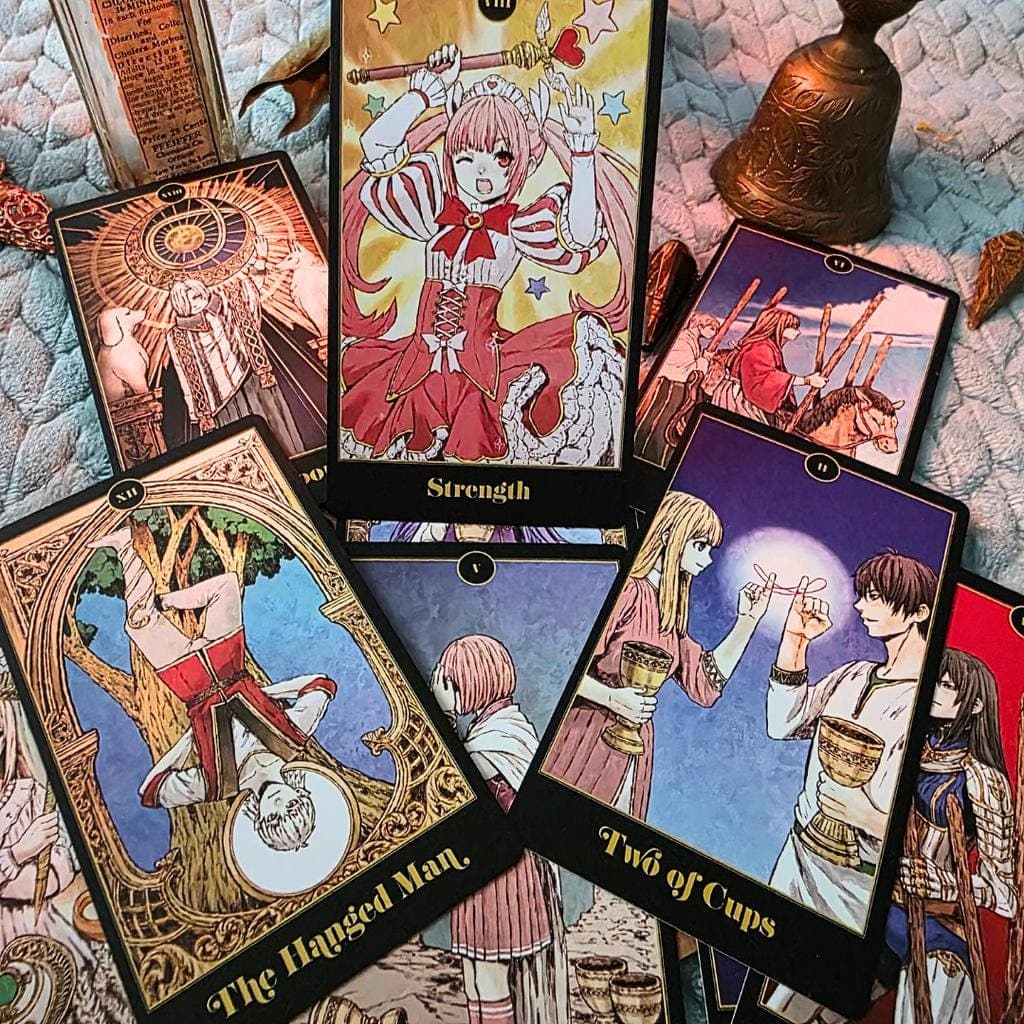 The Anime Tarot Deck & Guidebook - Like New 78 Card Manga Style Deck - Thumbnail 8