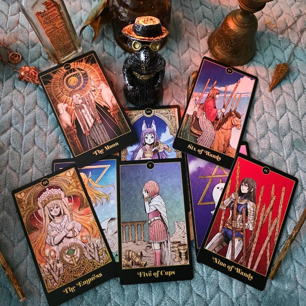 The Anime Tarot Deck & Guidebook - Like New 78 Card Manga Style Deck - Thumbnail 9