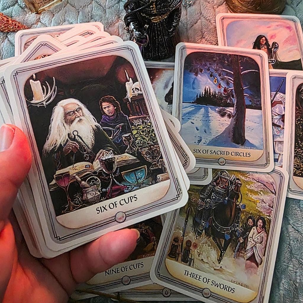 Vintage 1995 Ancestral Path Tarot Deck First Edition Julie Cuccia-Watts (Out of Print) - Thumbnail 4