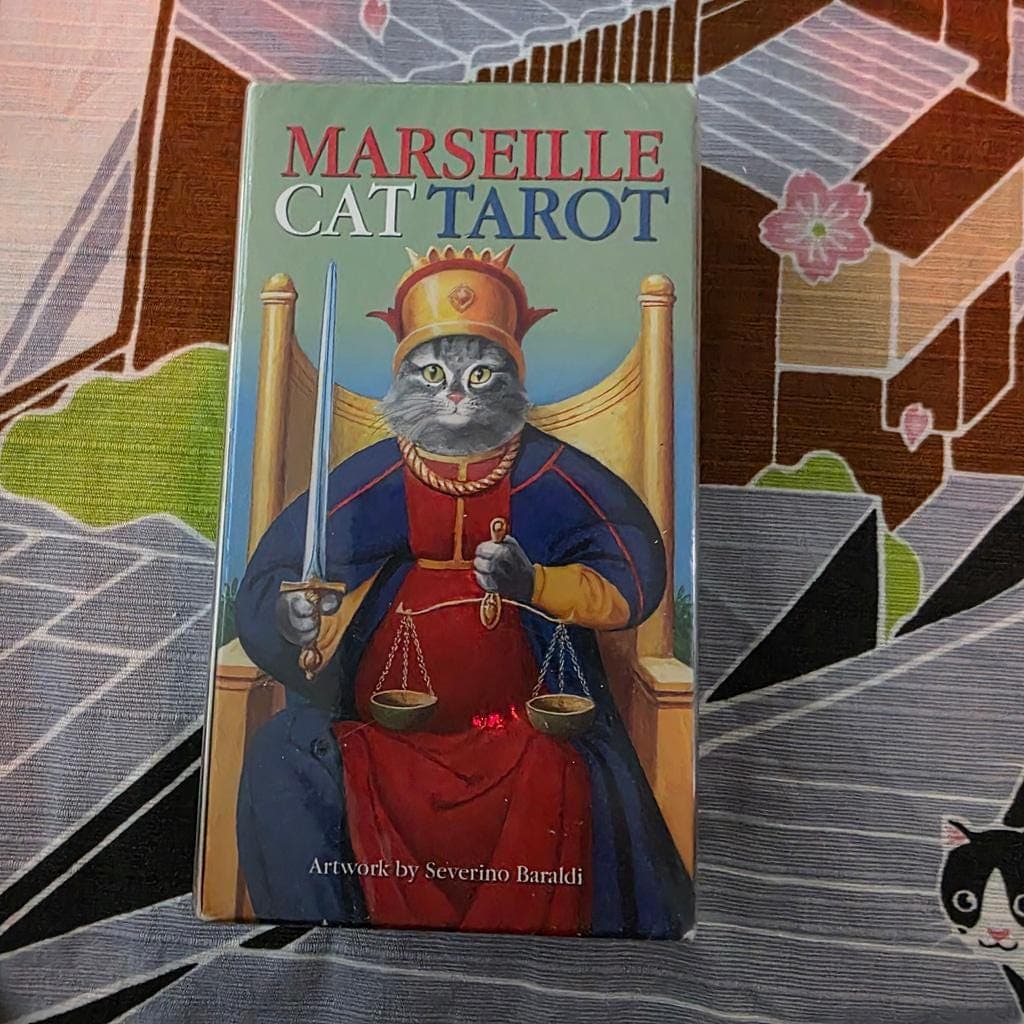 Marseille Cat Tarot Deck Lo Scarabeo Sealed Brand New Rare - Thumbnail 7