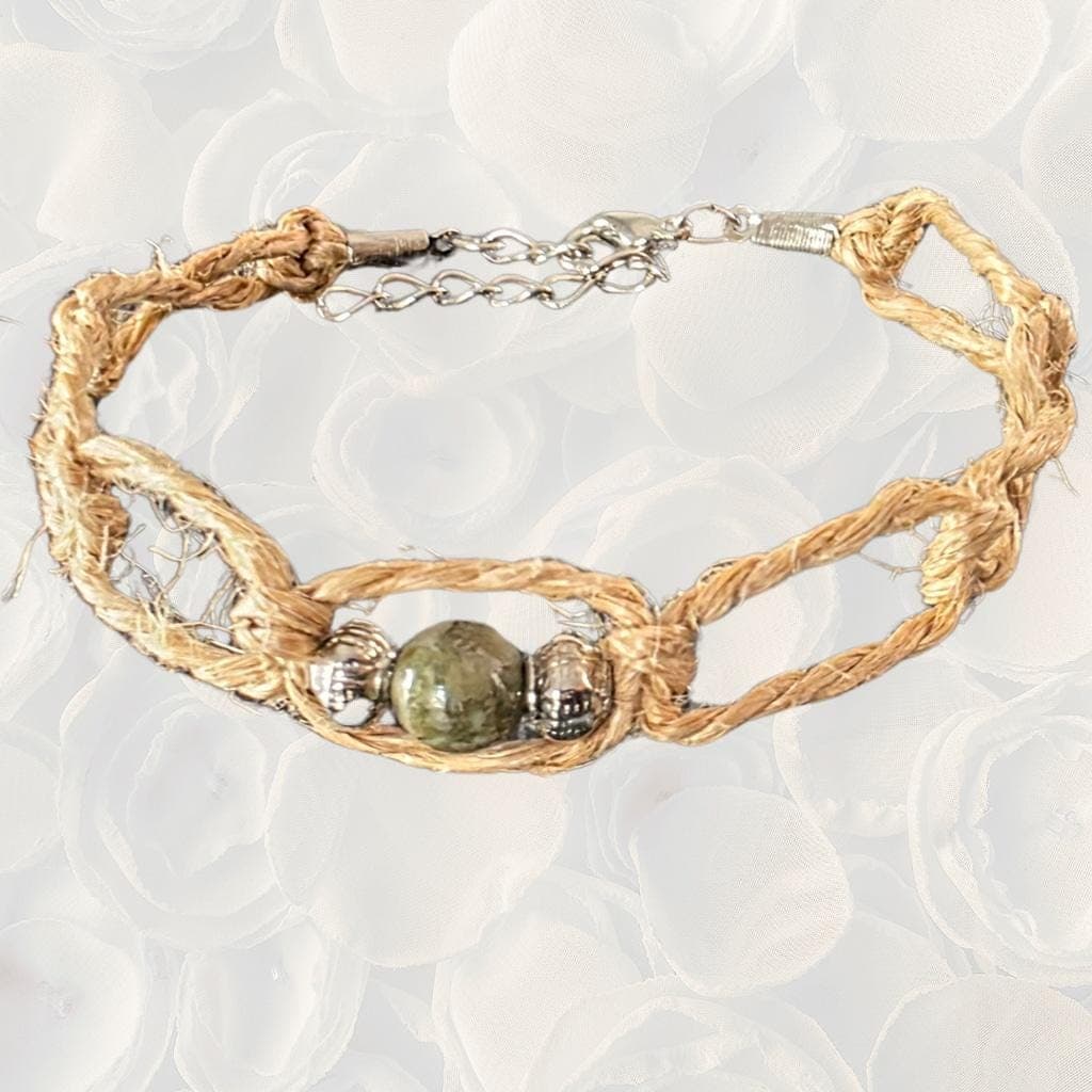 Green Aventurine Luck Anklet / bracelet | Abundance Crystal Spiritual Jewelry