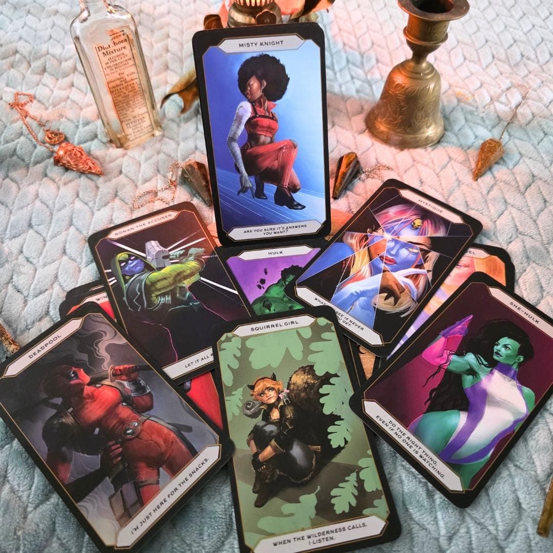 Magic of Marvel Oracle Deck & Guidebook | Casey Gilly Pop Culture Tarot Style Divination Cards, Witchy Marvel Fan Gift - Thumbnail 5