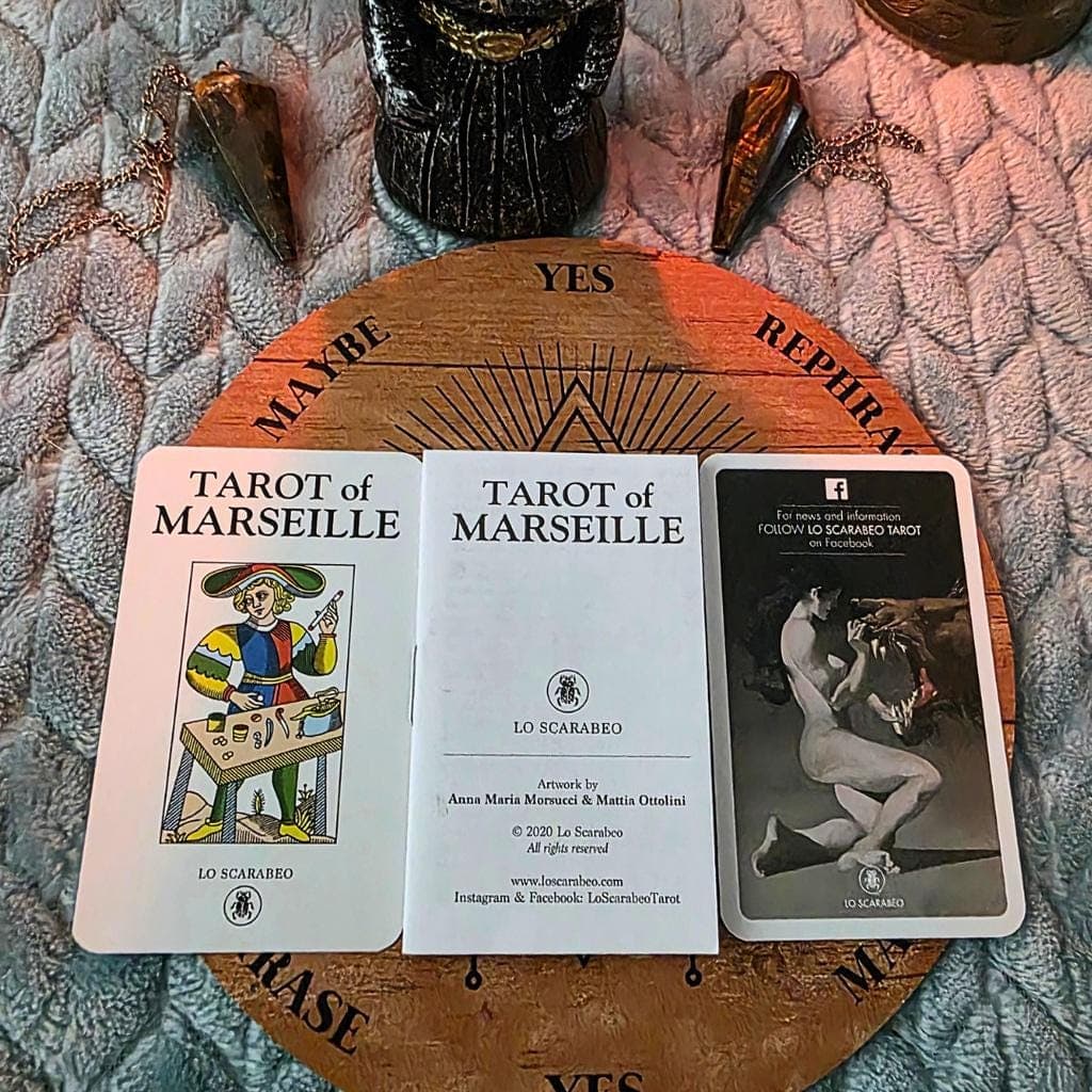 Lo Scarabeo Tarot of Marseille Deck – Complete 78-Card Deck with Instructions - Thumbnail 3