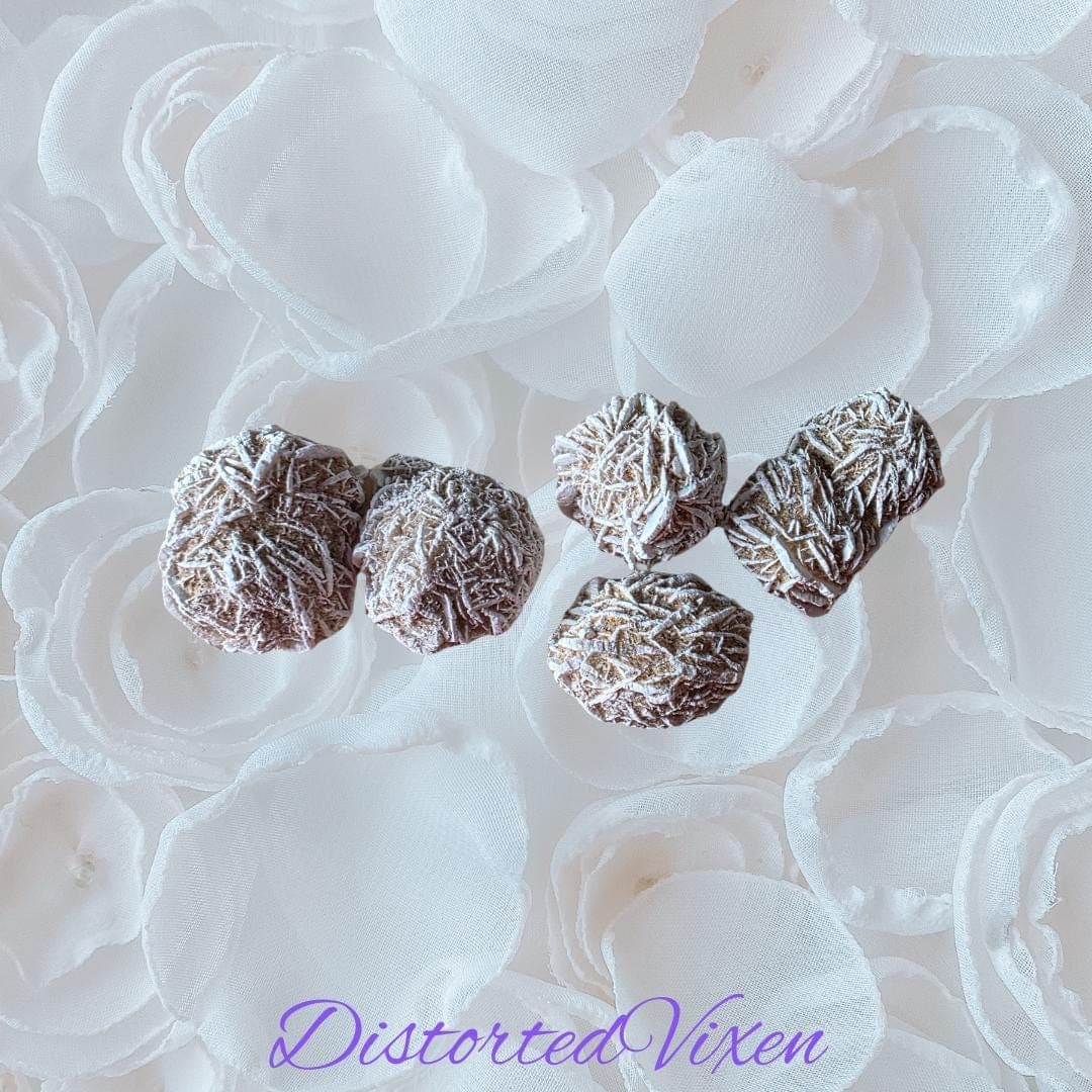 Desert Rose Crystal Necklace – Adjustable Macramé Pouch – Protection & Clarity Jewelry - Thumbnail 7