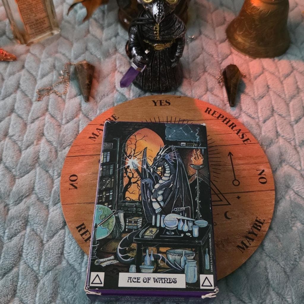 Vintage Dragon Tarot Deck 1995 FIRST EDITION • Rare Pre-Barcode, Belgium - Thumbnail 8