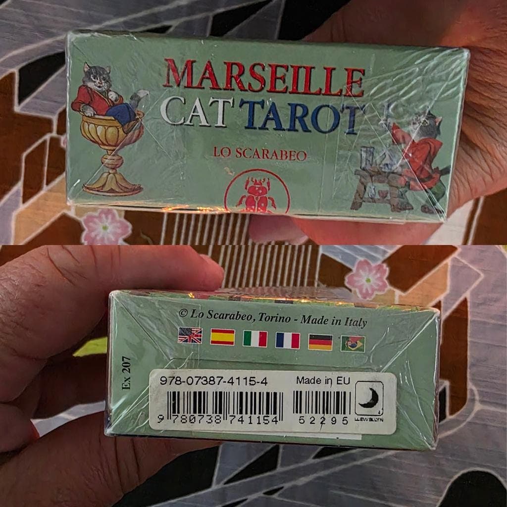 Marseille Cat Tarot Deck Lo Scarabeo Sealed Brand New Rare - Thumbnail 6